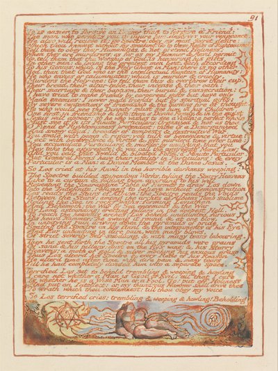 Jerusalem, Plate 91 by William Blake